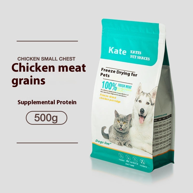 KFX-6286781 Freeze-Dried Chicken Nuggets for Cats - 500g Bag or Can
