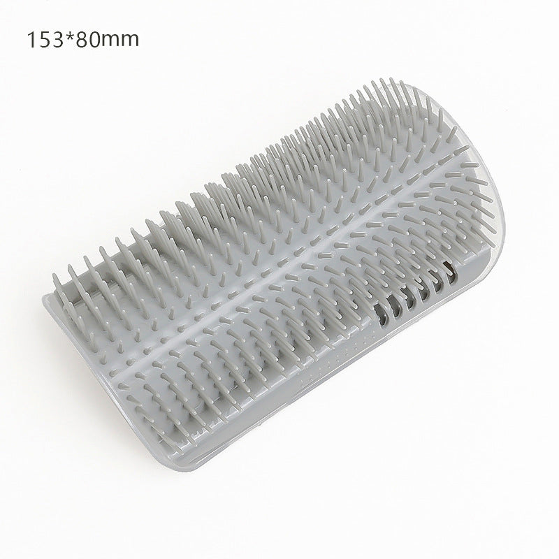 KFX-6286909 Cat Scratcher Massage Brush with Base and Double-Sided Adhesive – Multiple Color Options Available
