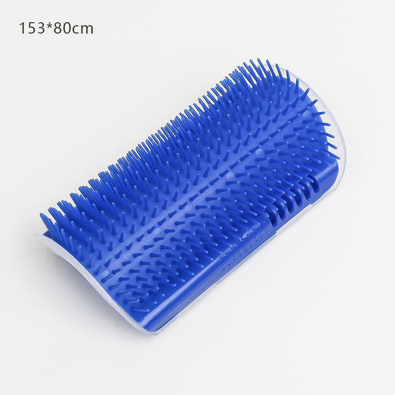 KFX-6286909 Cat Scratcher Massage Brush with Base and Double-Sided Adhesive – Multiple Color Options Available
