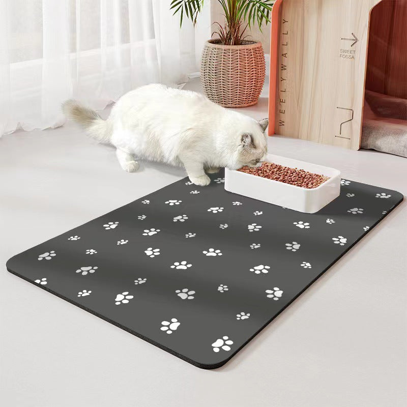 KFX-6288573 Pet Diatom Ooze Spill-proof Waterproof Quick-drying Feeding Mats for Dogs and Cats