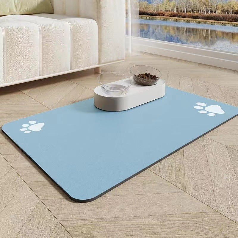 KFX-6288573 Pet Diatom Ooze Spill-proof Waterproof Quick-drying Feeding Mats for Dogs and Cats