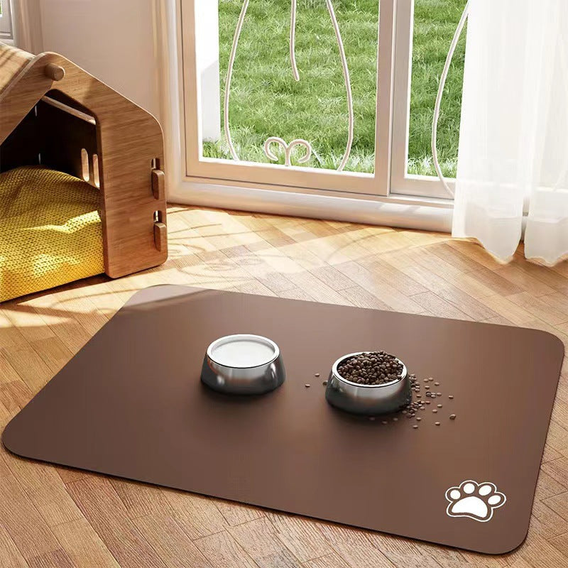 KFX-6288573 Pet Diatom Ooze Spill-proof Waterproof Quick-drying Feeding Mats for Dogs and Cats
