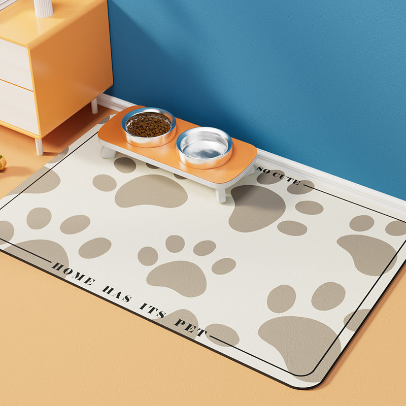 KFX-6288573 Pet Diatom Ooze Spill-proof Waterproof Quick-drying Feeding Mats for Dogs and Cats