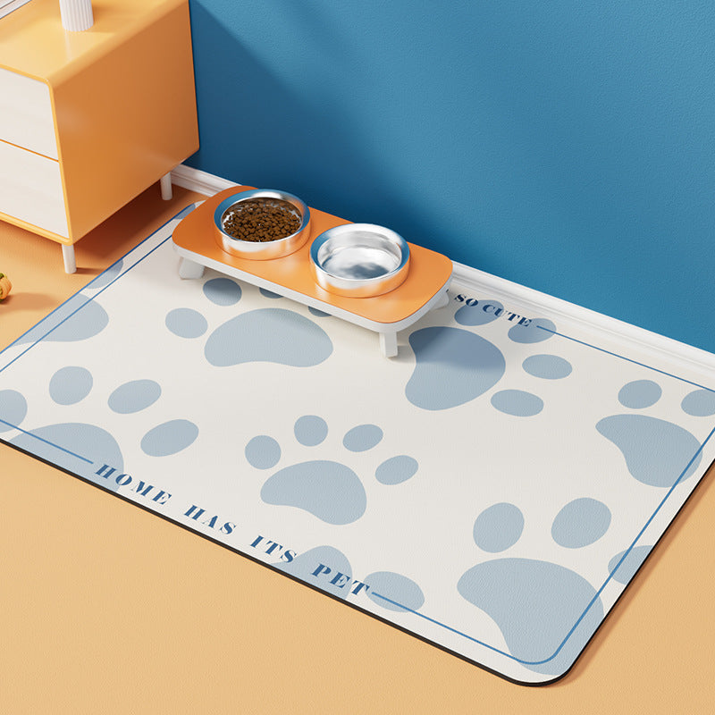 KFX-6288573 Pet Diatom Ooze Spill-proof Waterproof Quick-drying Feeding Mats for Dogs and Cats