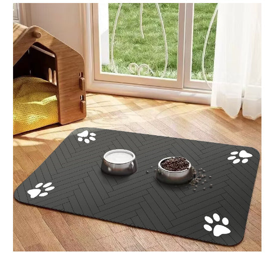 KFX-6288573 Pet Diatom Ooze Spill-proof Waterproof Quick-drying Feeding Mats for Dogs and Cats