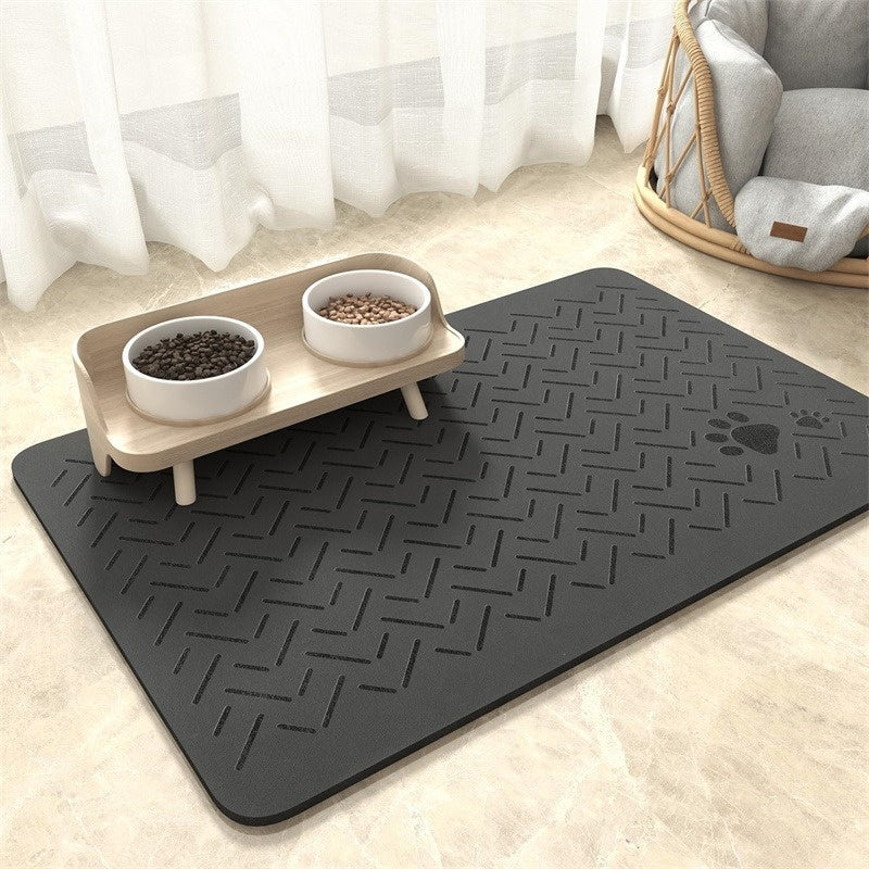 KFX-6288573 Pet Diatom Ooze Spill-proof Waterproof Quick-drying Feeding Mats for Dogs and Cats