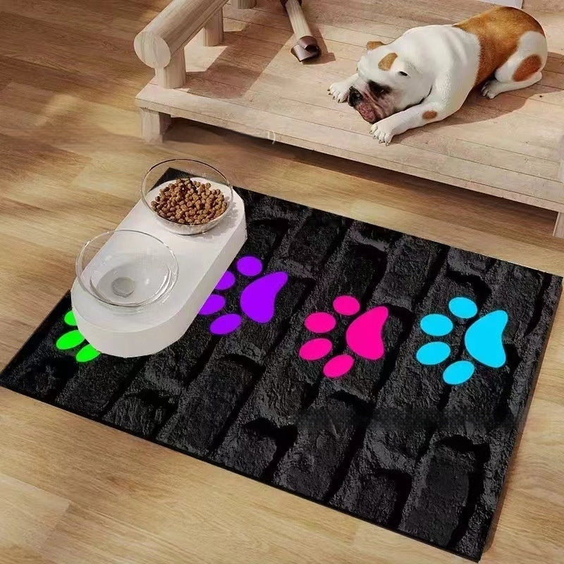 KFX-6288573 Pet Diatom Ooze Spill-proof Waterproof Quick-drying Feeding Mats for Dogs and Cats