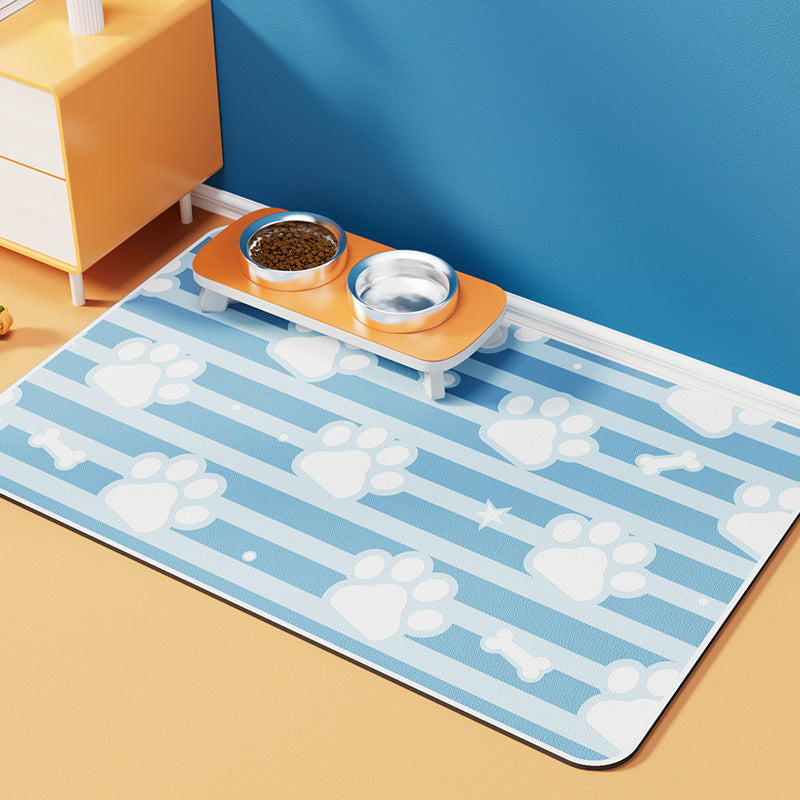KFX-6288573 Pet Diatom Ooze Spill-proof Waterproof Quick-drying Feeding Mats for Dogs and Cats