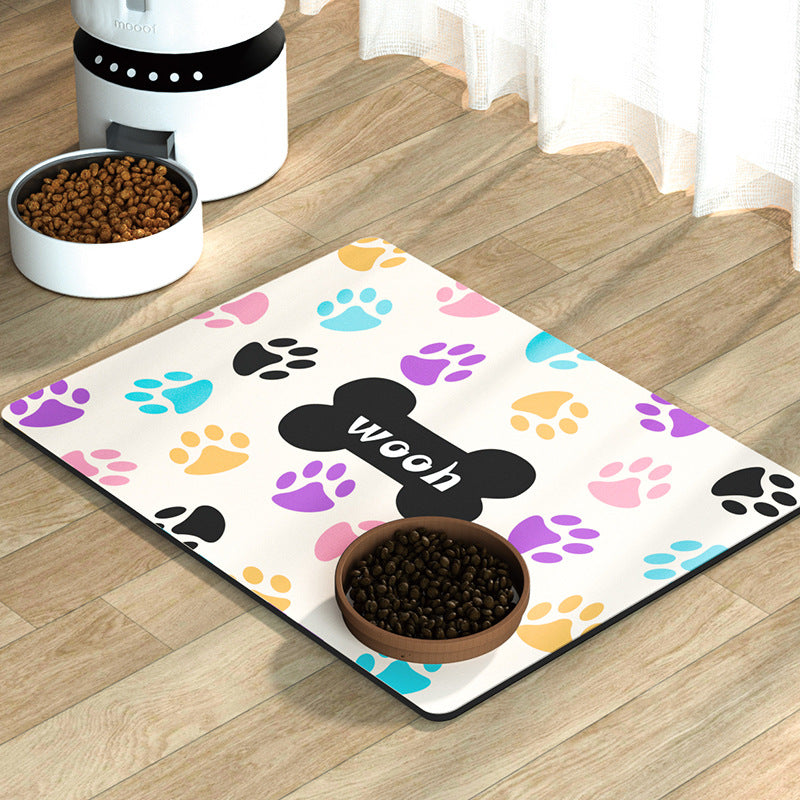 KFX-6288573 Pet Diatom Ooze Spill-proof Waterproof Quick-drying Feeding Mats for Dogs and Cats
