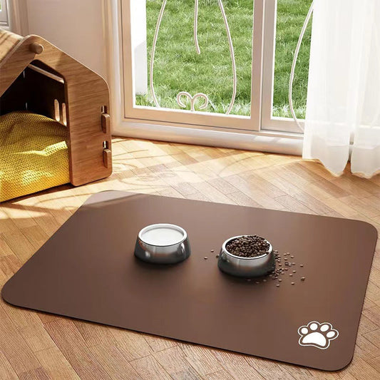 KFX-6288573 Pet Diatom Ooze Spill-proof Waterproof Quick-drying Feeding Mats for Dogs and Cats