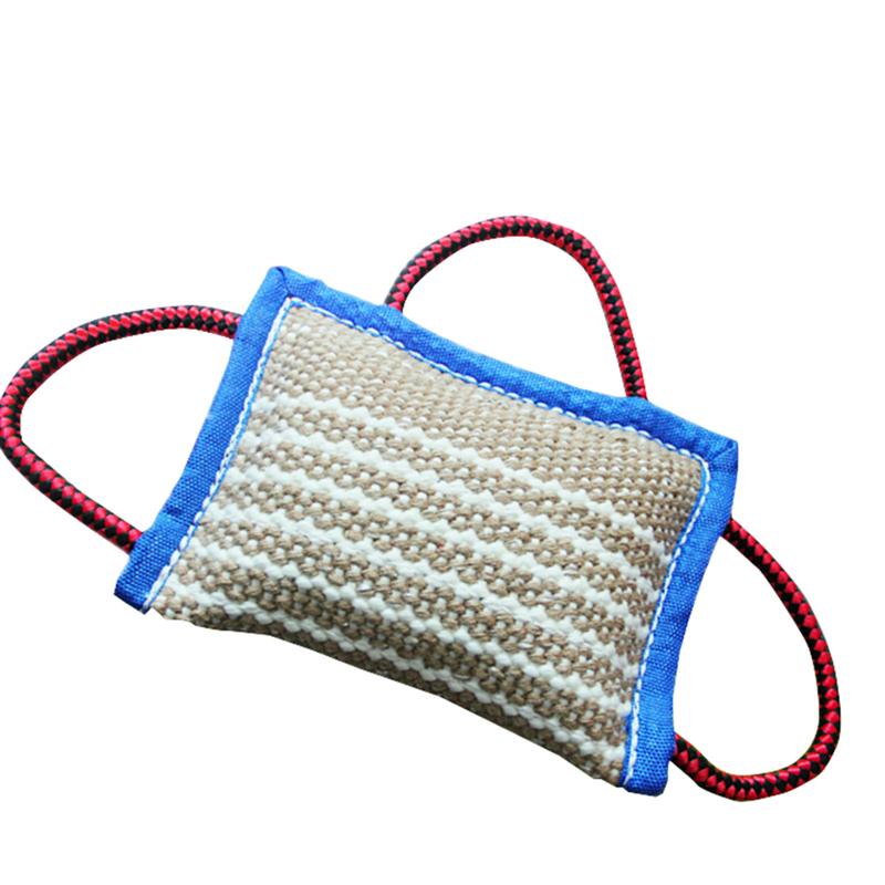 KFX-6291517 Thickened Hemp Three-Ring Training Bite Pillow for Dogs