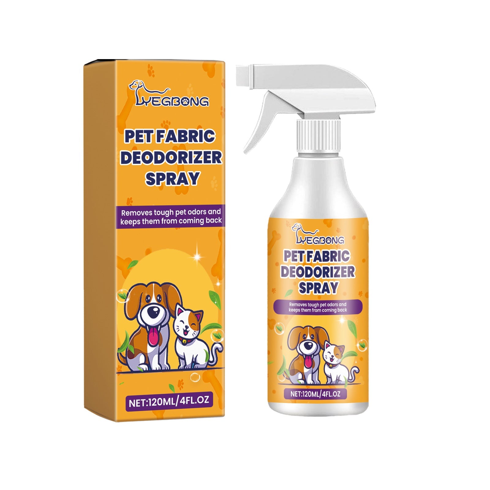 KFX-6294333 Pet Deodorant Spray - Fresh Air Formula with Lasting Fragrance, 120ml