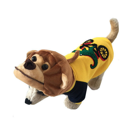KFX-6294845 Cartoon Monkey Design Dog and Cat Hat for Festive Wear