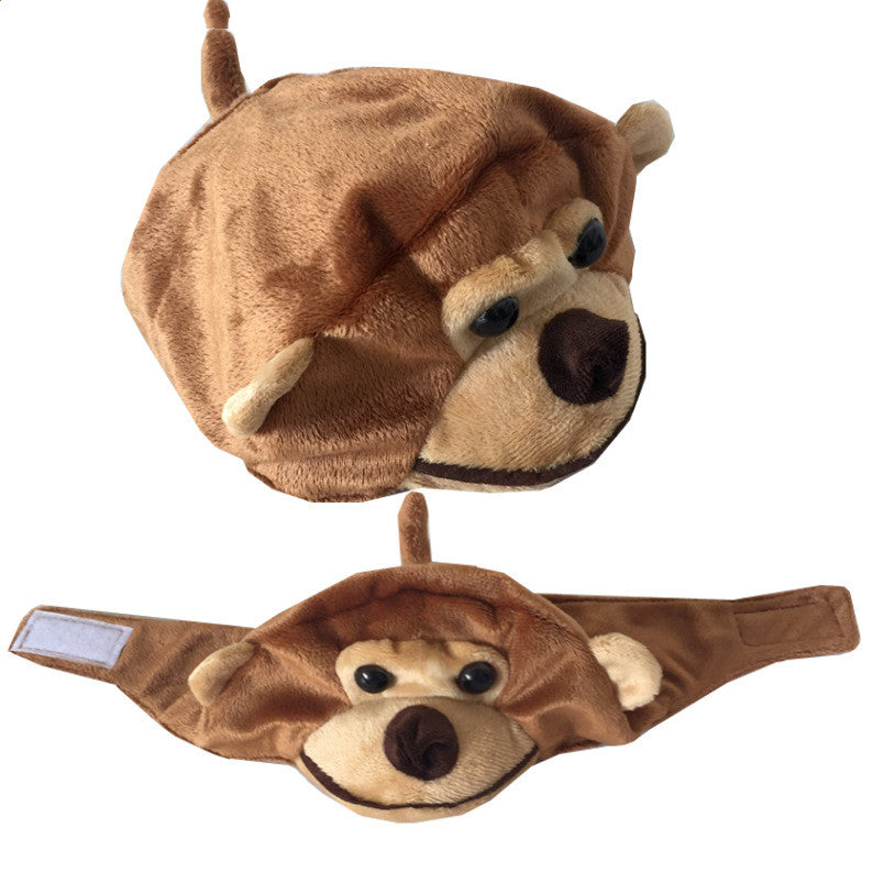KFX-6294845 Cartoon Monkey Design Dog and Cat Hat for Festive Wear