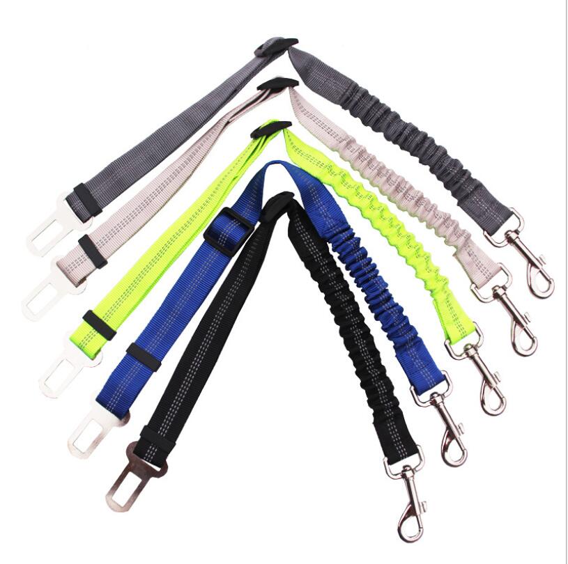 KFX-6302013 Adjustable Dog Seat Belt with Elastic Buffer and Reflective Safety Features