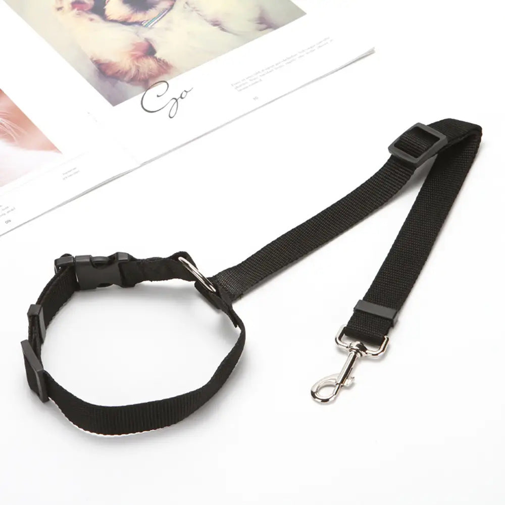 KFX-6305469 Adjustable Two-in-One Pet Safety Seat Belt Harness and Leash for Dogs and Cats