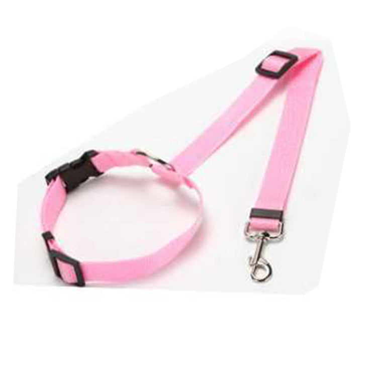 KFX-6305469 Adjustable Two-in-One Pet Safety Seat Belt Harness and Leash for Dogs and Cats