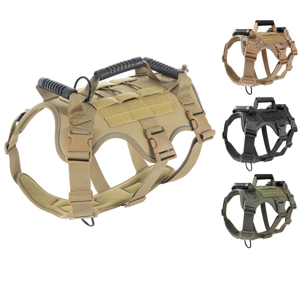KFX-6307261 Reflective Breathable Chest Harness for Medium and Large Dogs - Anti-Breakaway Tactical Design
