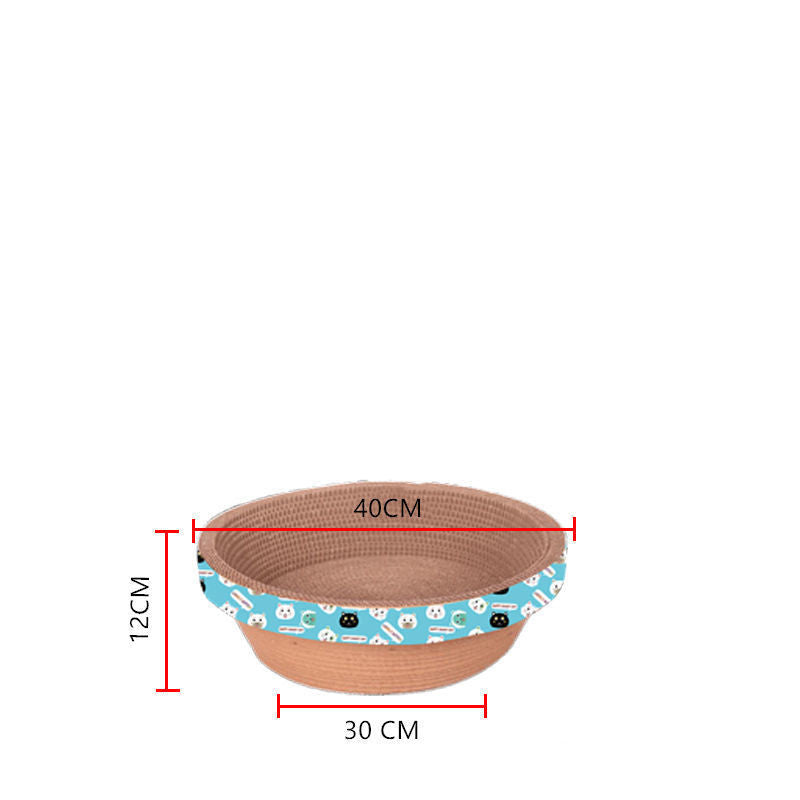 KFX-6308157 High-Density Corrugated Paper Cat Claw Bowl Shaped Litter Toy
