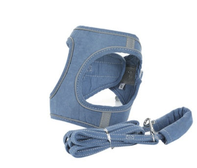 KFX-6309437 Reflective Comfort Traction Rope for Cats - Soft, Breathable, Night Safety with Adjustable Sizes