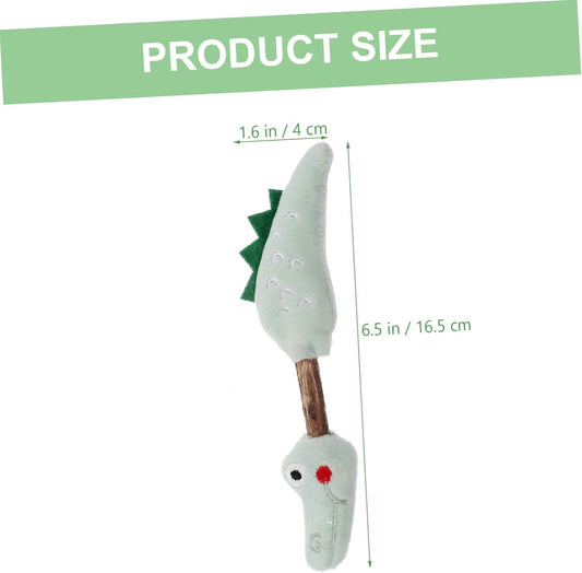 KFX-6311229 Silvervine Chew Sticks for Cats - Interactive Teeth Cleaning Toy with Plush Design - Engaging Plaything for Kittens and Adult Cats