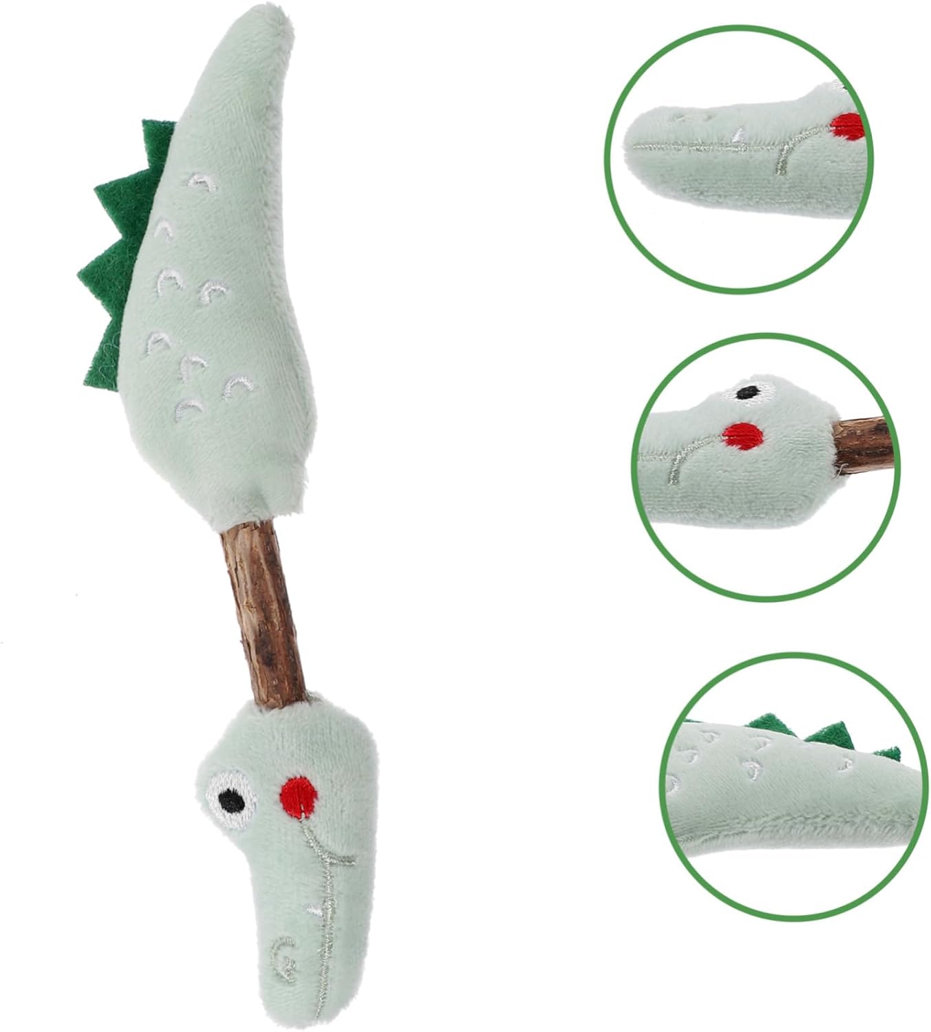KFX-6311229 Silvervine Chew Sticks for Cats - Interactive Teeth Cleaning Toy with Plush Design - Engaging Plaything for Kittens and Adult Cats