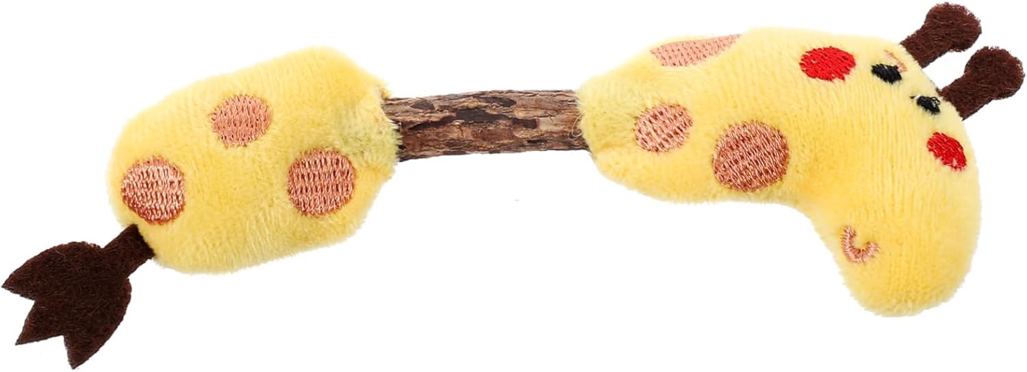 KFX-6311229 Silvervine Chew Sticks for Cats - Interactive Teeth Cleaning Toy with Plush Design - Engaging Plaything for Kittens and Adult Cats