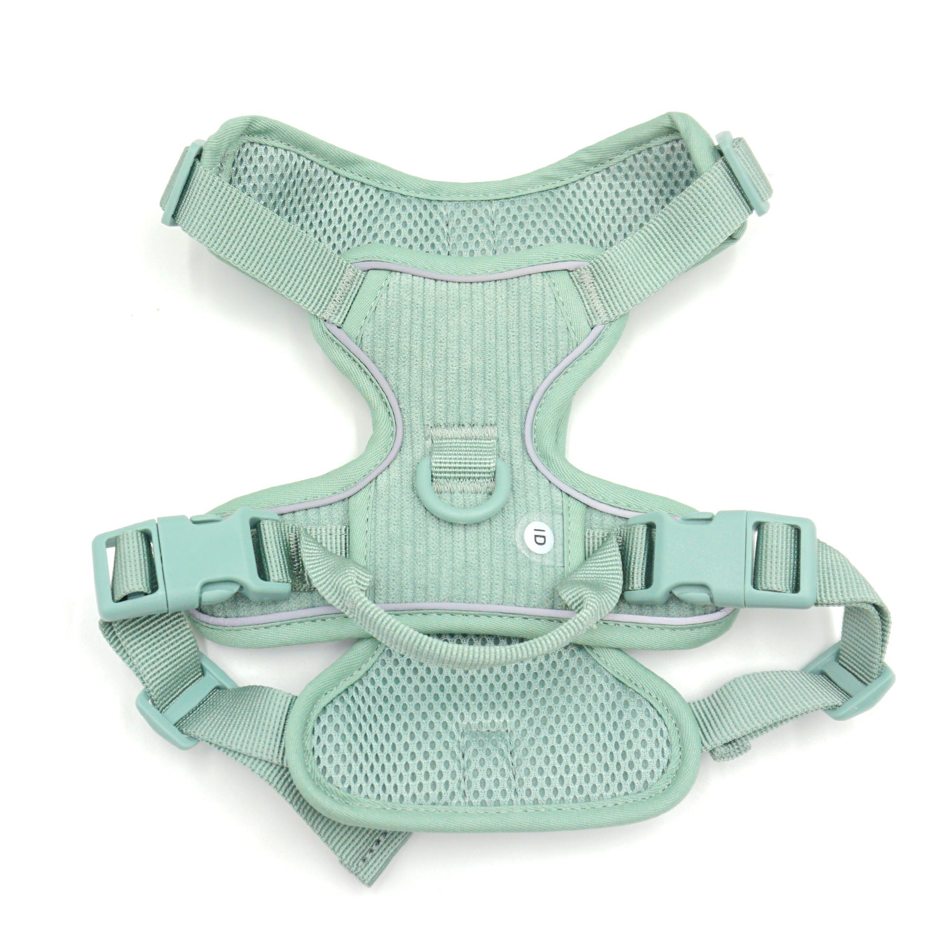 KFX-6313533 Mint Green Pet Collar and Vest Set with Haulage Rope and Mini Dog Bag for Special Occasions