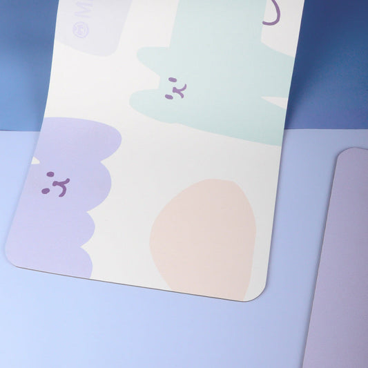 KFX-6315581 Rainbow Waterproof Placemat for Cats and Dogs - Non-Slip Design, Durable PU Surface