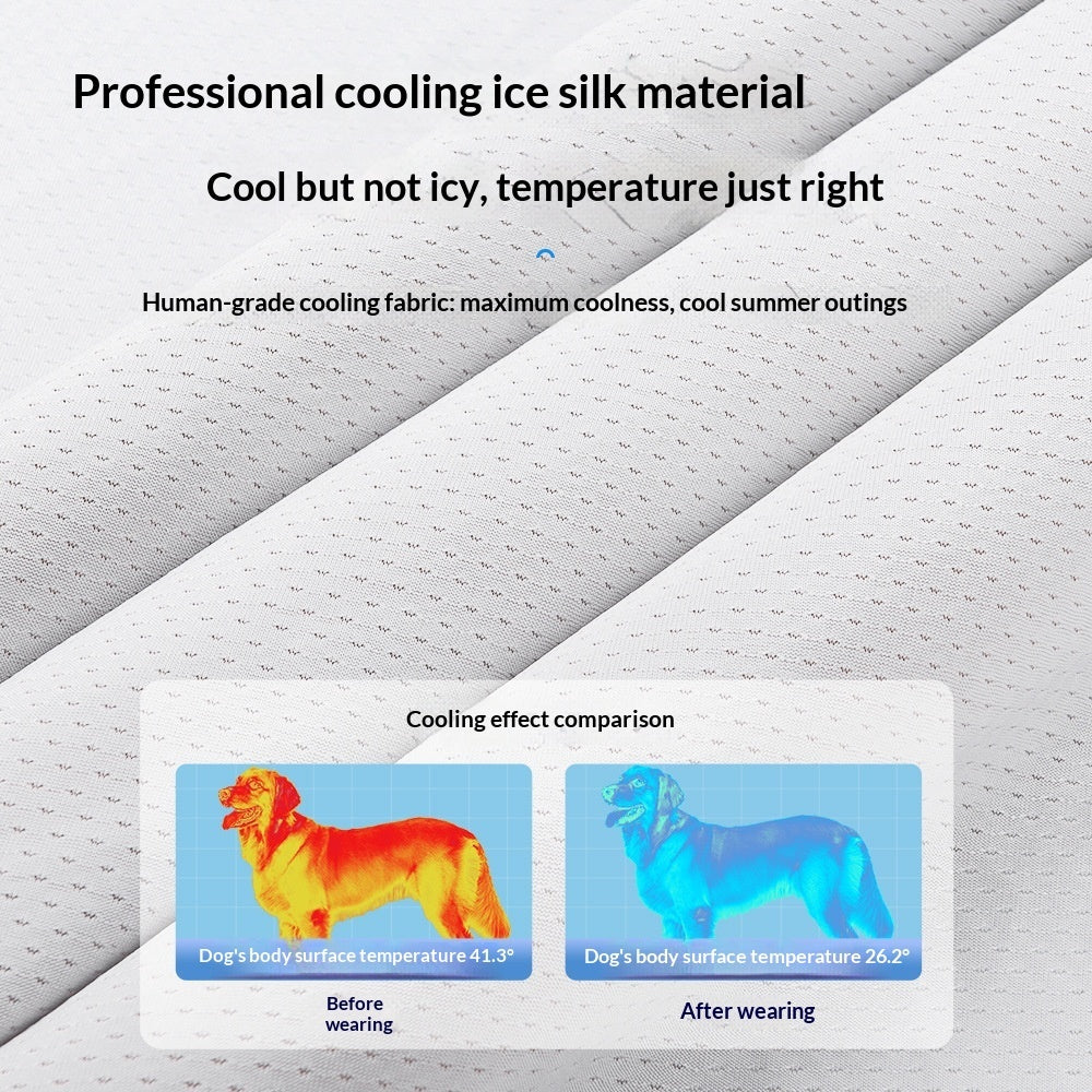 KFX-6318269 Cooling Vest for Dogs - Heatstroke Prevention Clothing in Orange, Blue, Green (3XL to 6XL)