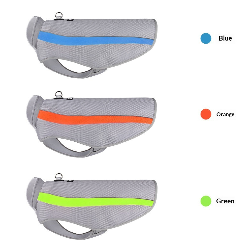 KFX-6318269 Cooling Vest for Dogs - Heatstroke Prevention Clothing in Orange, Blue, Green (3XL to 6XL)