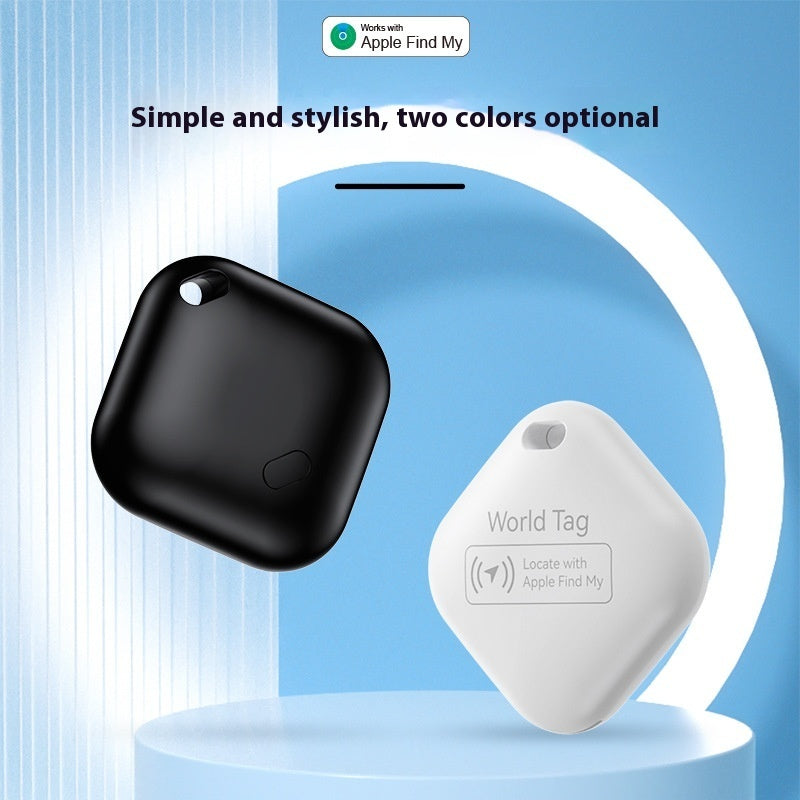 KFX-6319165 Pet Tracking Miniature Anti-Lost Locator Device, Black/White, for Apple Device Users, 210mAh Battery, Compact 30x11mm Size