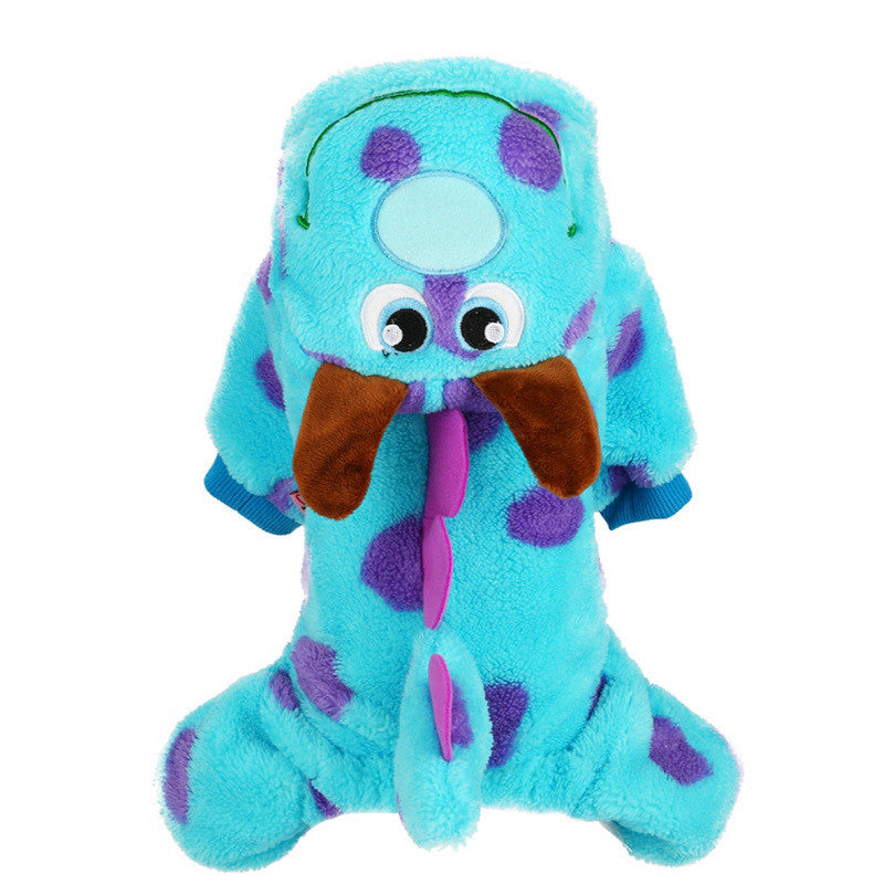 KFX-6320061 Bubble Dragon Four-legged Pet Clothing for Small Dogs, Sizes XXS to L
