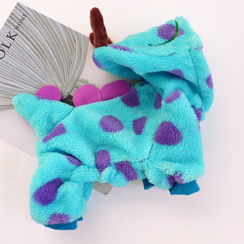 KFX-6320061 Bubble Dragon Four-legged Pet Clothing for Small Dogs, Sizes XXS to L