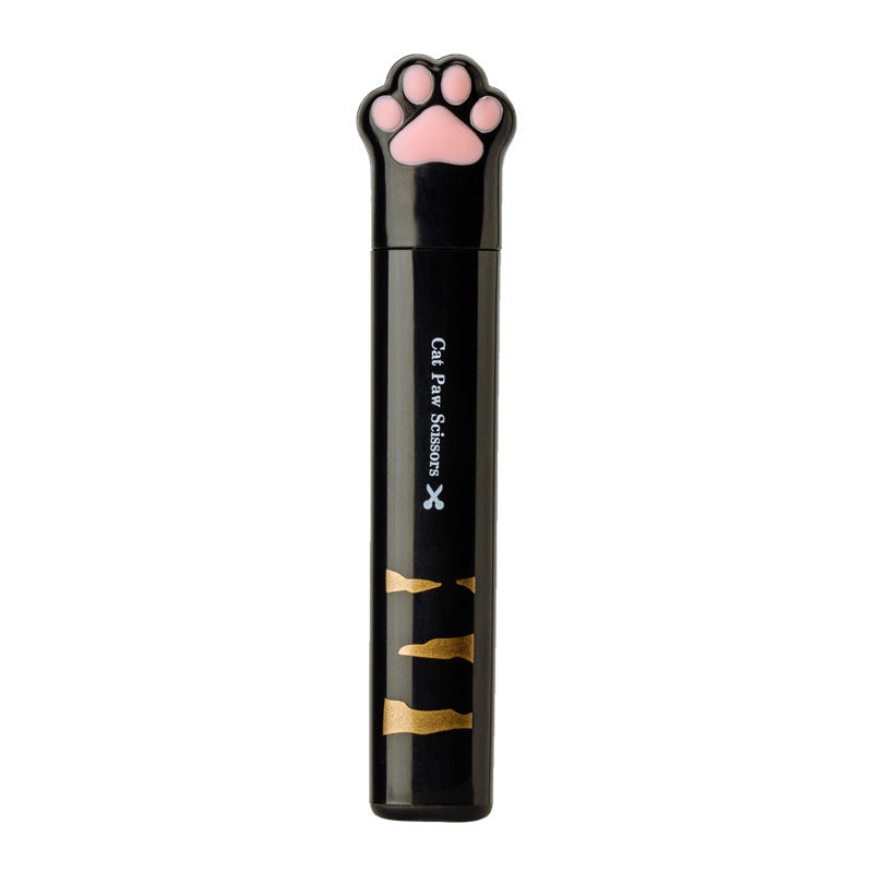 KFX-6320957 Cute Cat Paw Mini Stainless Steel Craft Scissors - Portable Folding Safety Scissors in 4 Colors