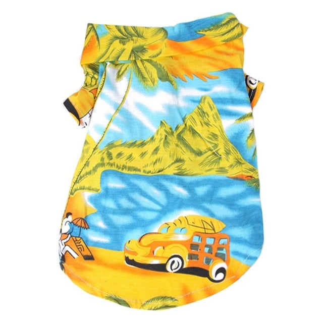 KFX-6321853 Casual Autumn Pet Clothing for Dogs - Jackets and Hawaiian Shirt Options