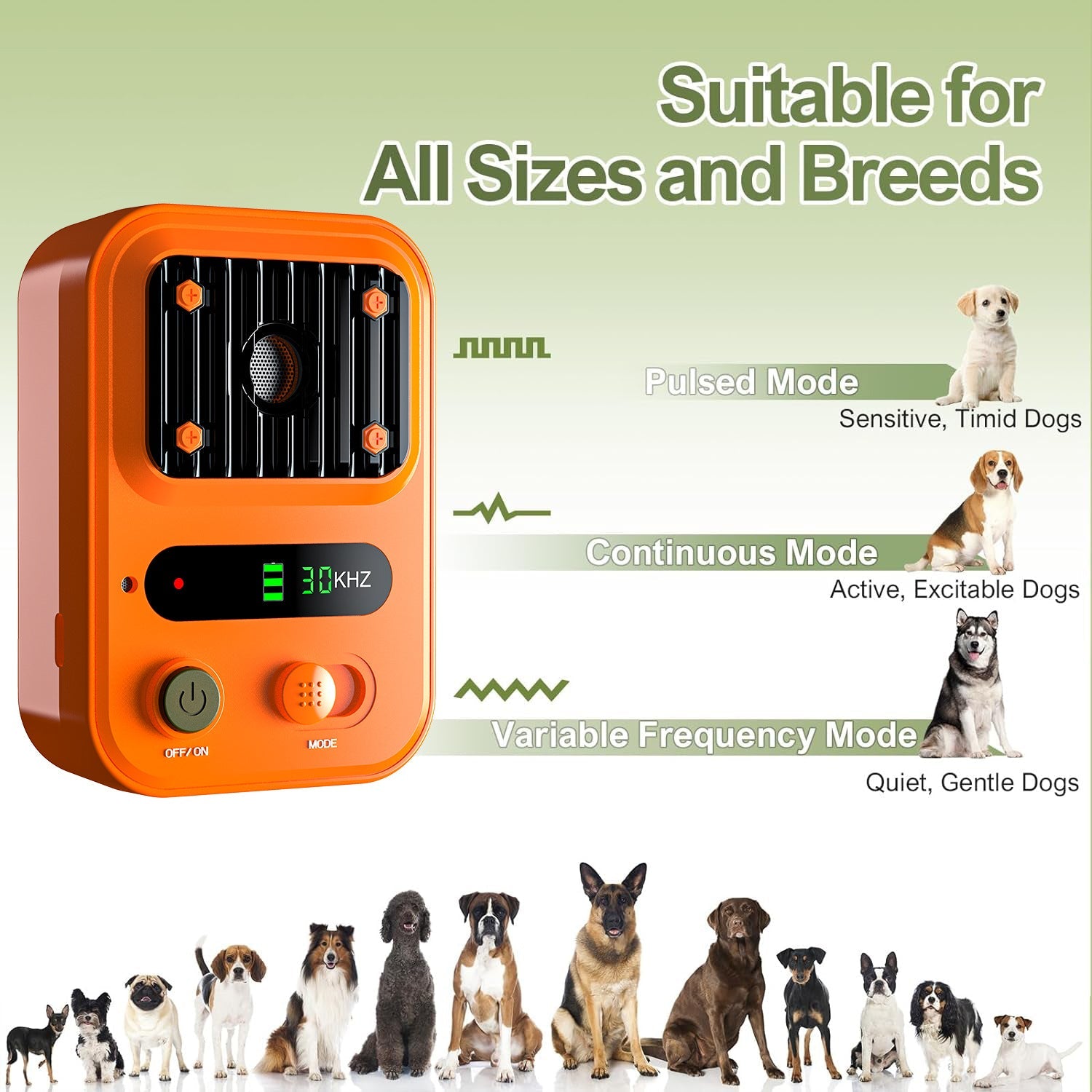 KFX-6322749 High-Power Color Screen Bark Stopper - Portable Anti-Dog Bite Device