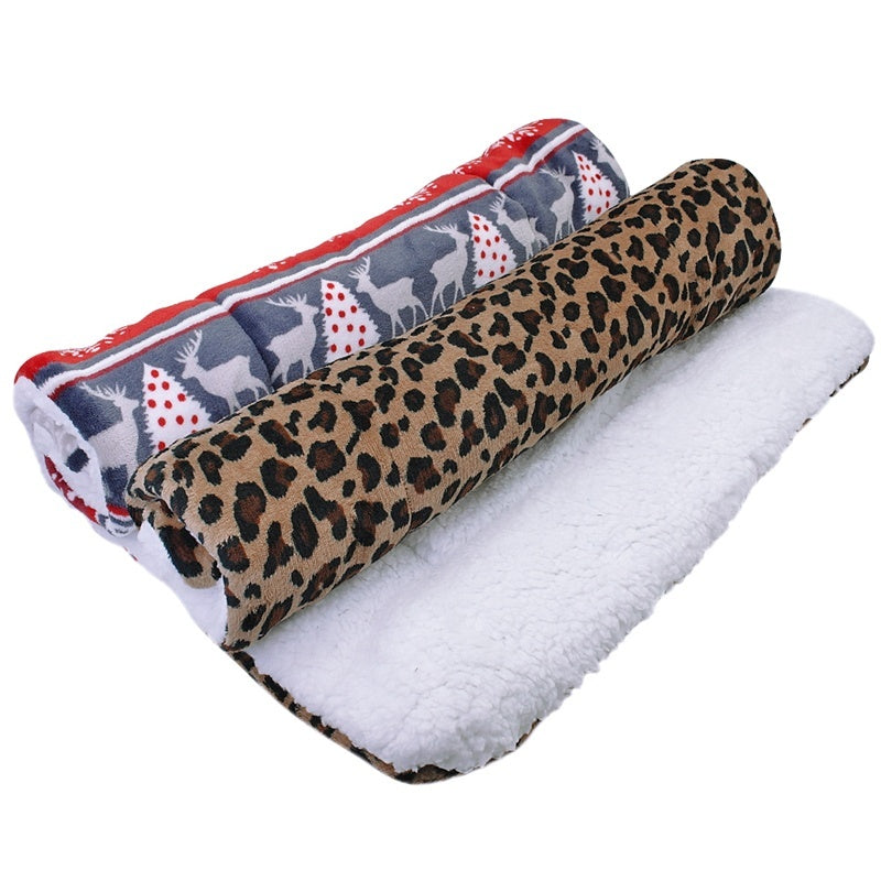 KFX-6326077 Cozy Flannel and Cotton Velvet Dog Mat in Multiple Sizes