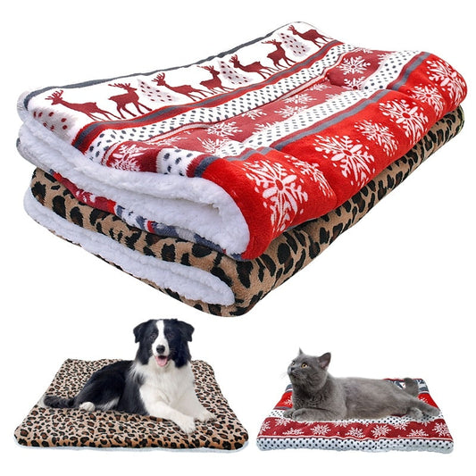 KFX-6326077 Cozy Flannel and Cotton Velvet Dog Mat in Multiple Sizes