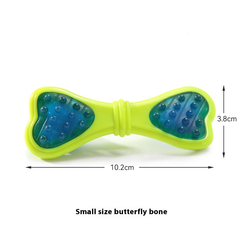 KFX-6327869 Durable Butterfly Bone Chewing Toy for Dogs - Nylon PU, Available in Small, Medium, and Large Sizes
