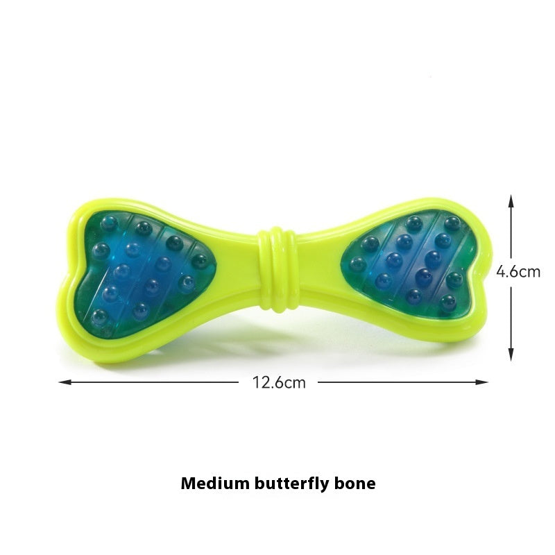KFX-6327869 Durable Butterfly Bone Chewing Toy for Dogs - Nylon PU, Available in Small, Medium, and Large Sizes