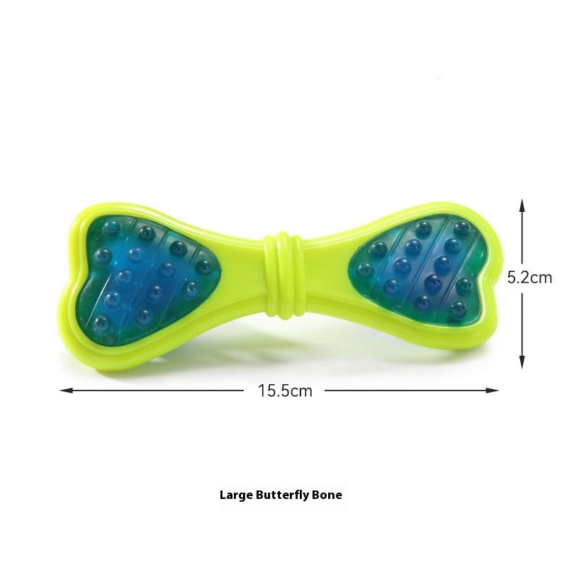 KFX-6327869 Durable Butterfly Bone Chewing Toy for Dogs - Nylon PU, Available in Small, Medium, and Large Sizes