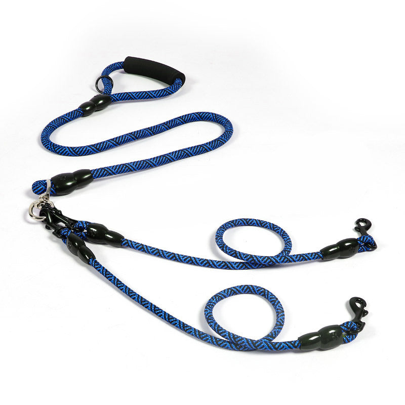 KFX-6329021 Multi-Head Wear-Resistant Dog Leash in Various Colors and Traction Options