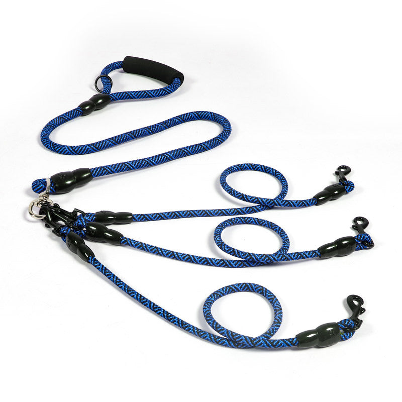 KFX-6329021 Multi-Head Wear-Resistant Dog Leash in Various Colors and Traction Options