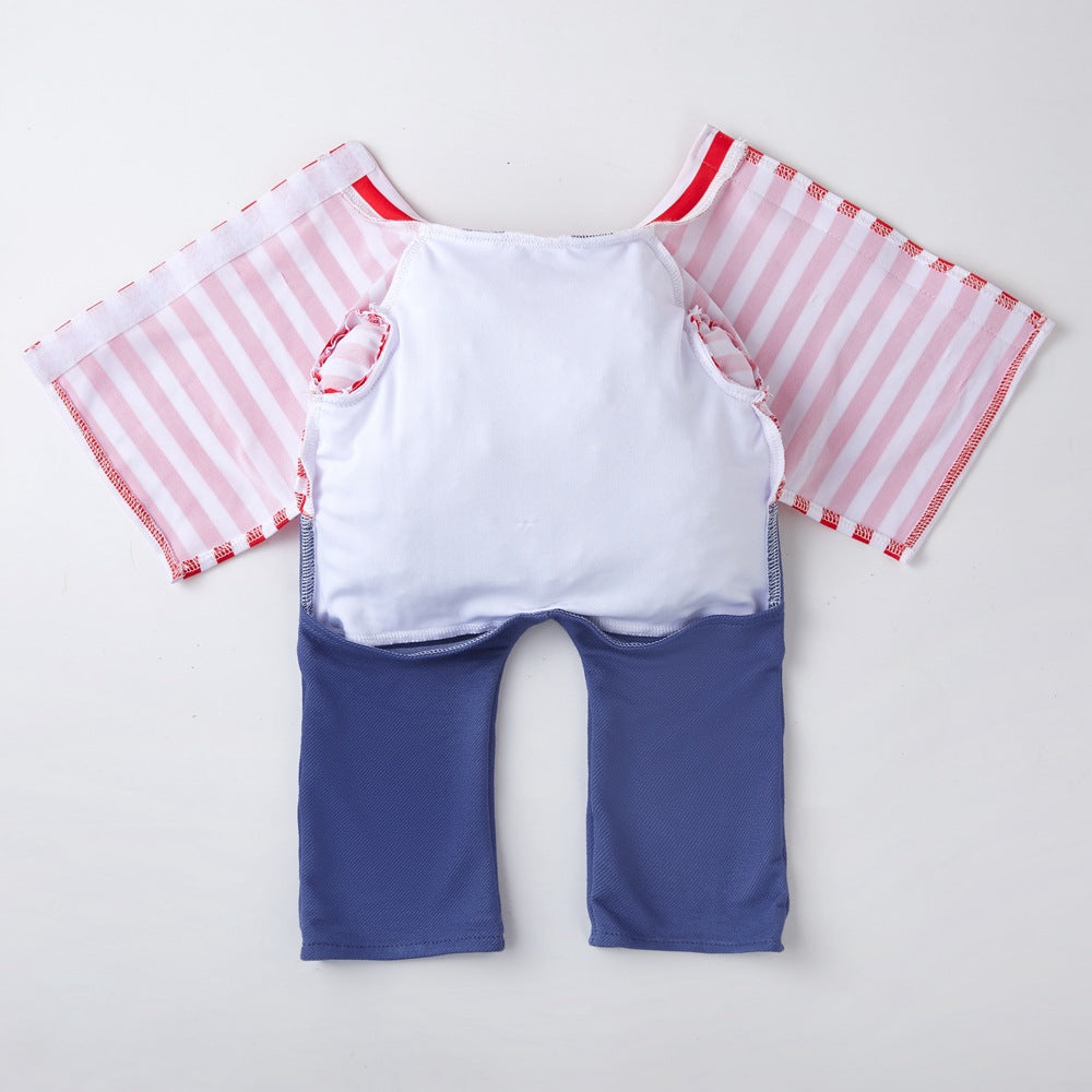 KFX-6331581 Creative Striped Dog Jumpsuit for Halloween - Pet Clothing in S, M, L Sizes