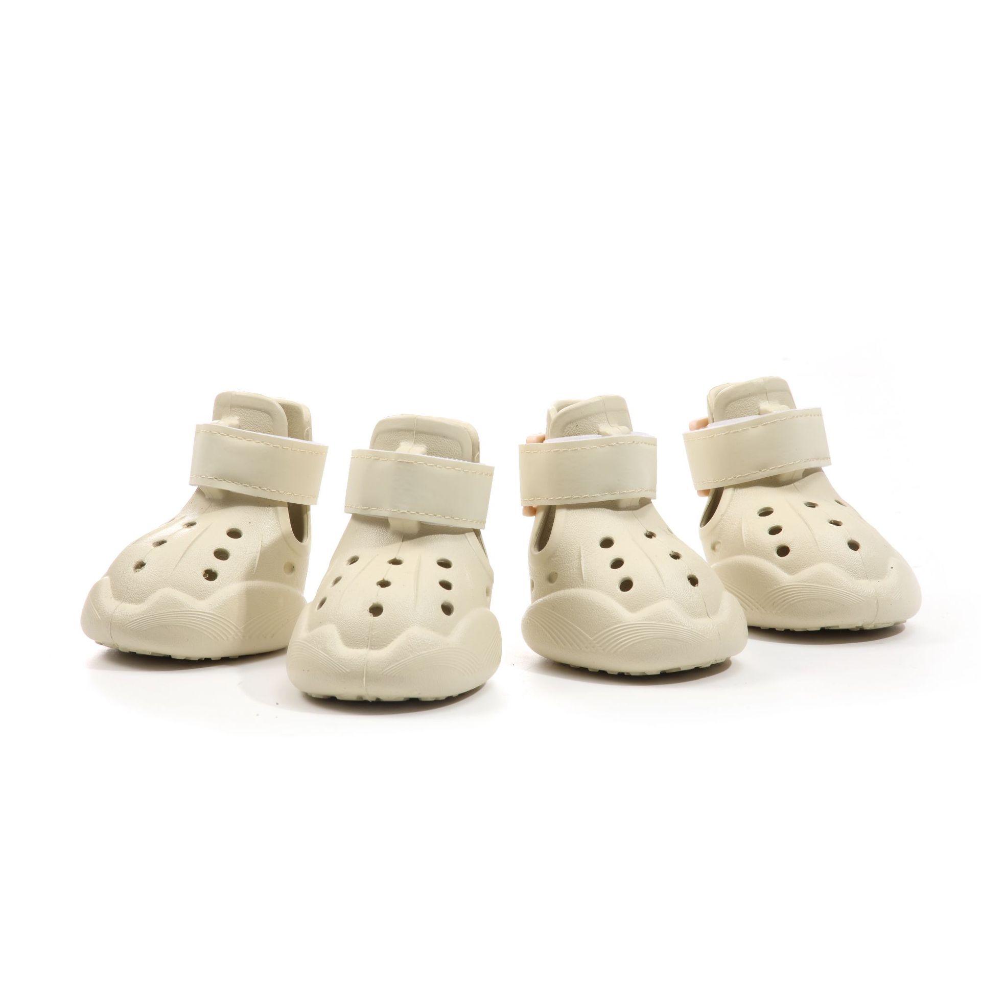 KFX-6331837 Large Dog Breathable Sandals - Casual Non-Slip EVA Shoes in Black, Purple, Light Blue, Cream White