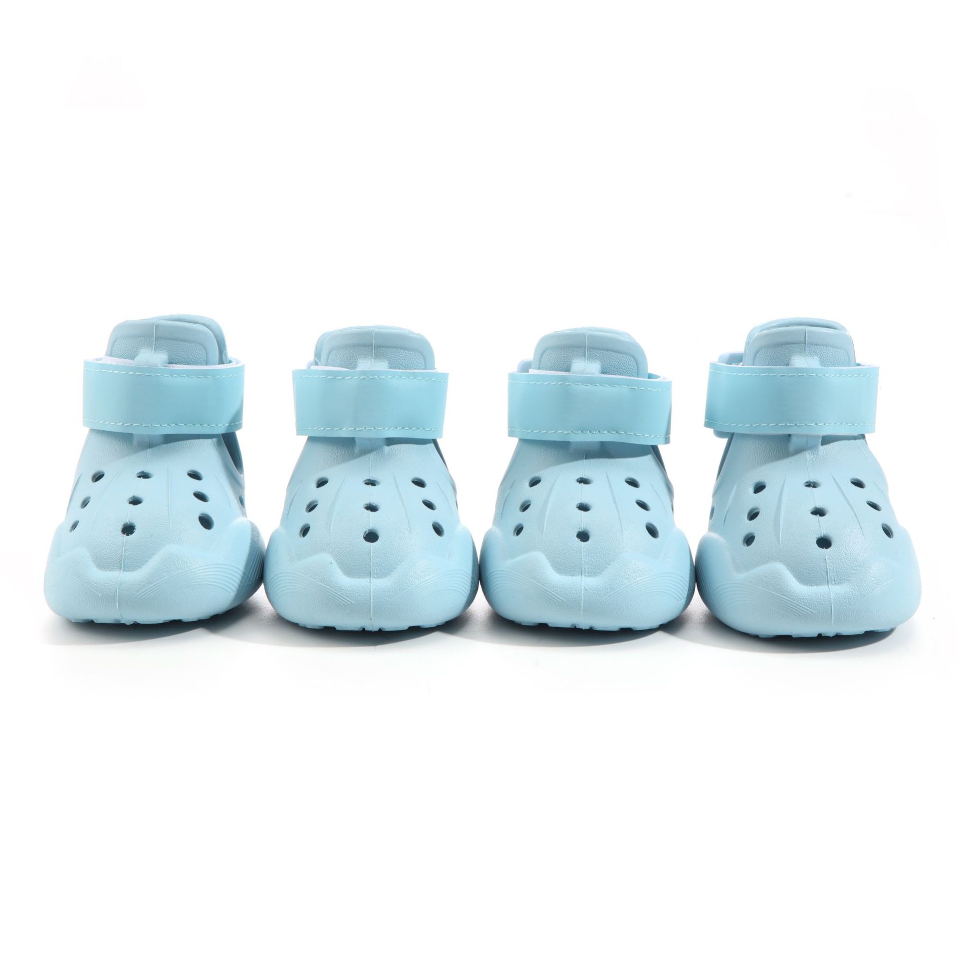 KFX-6331837 Large Dog Breathable Sandals - Casual Non-Slip EVA Shoes in Black, Purple, Light Blue, Cream White