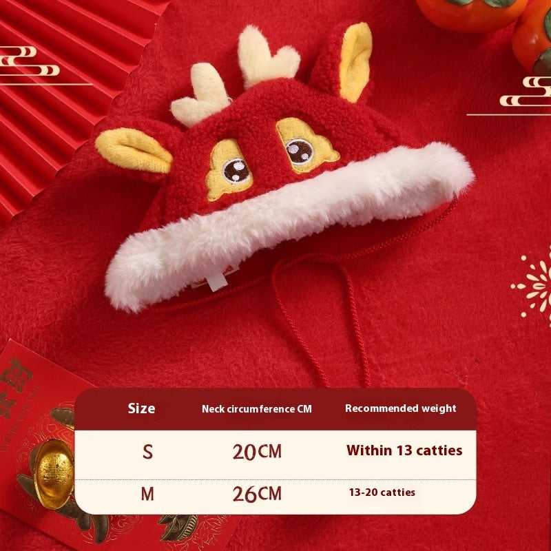 KFX-6332605 New Year Pet Scarf Collar – Festive Styles for Cats in Winter