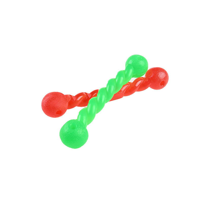 KFX-6333629 Rubber Molar Toy for Dogs - Soft Bite-Resistant Chew Bone, Available in Small and Large Sizes