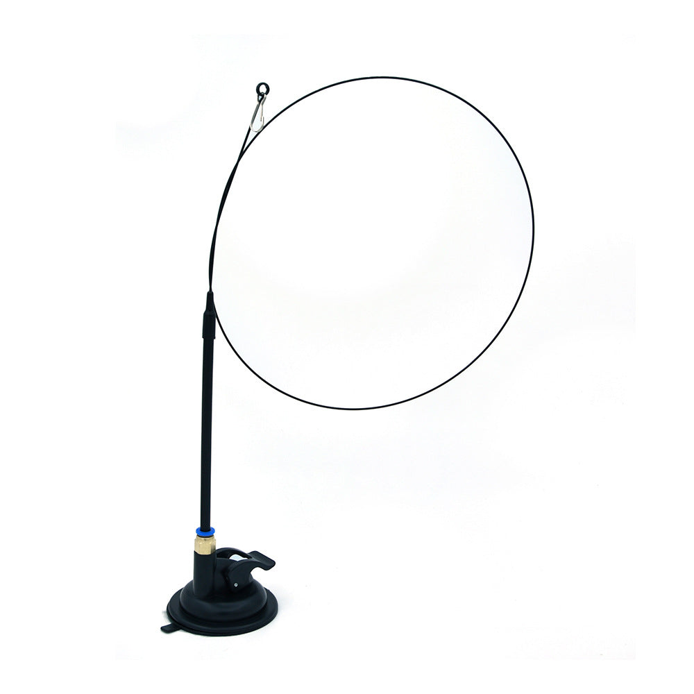 KFX-6335805 Multi-Head Replaceable Cat Teaser with Sucker - Steel Wire Pet Toy in Various Colors